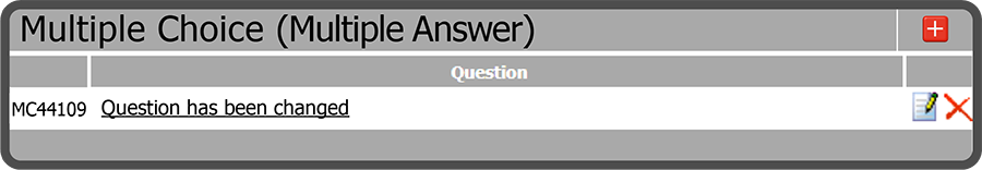 Edit Multiple Choice (Multiple Answer) Test Question/Answer